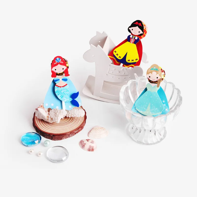 54Pc/lot Princess Snow White Mermaid Cartoon Candy Lollipop Decor Card for Kids Birthday Party Supplies Candy Gift Accessories,Q
