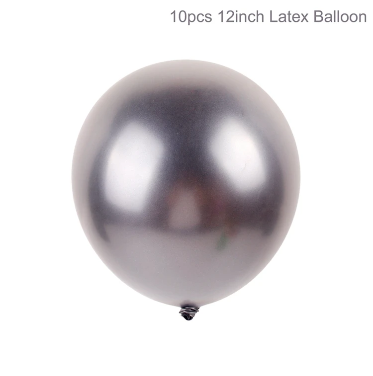 Вечерние шары из латекса ballonen на день рождения воздушные шары, свадебные шары Ballonnen Verjaardag декор для вечеринки в честь Дня Рождения, детские шаре баллоны - Цвет: Silver