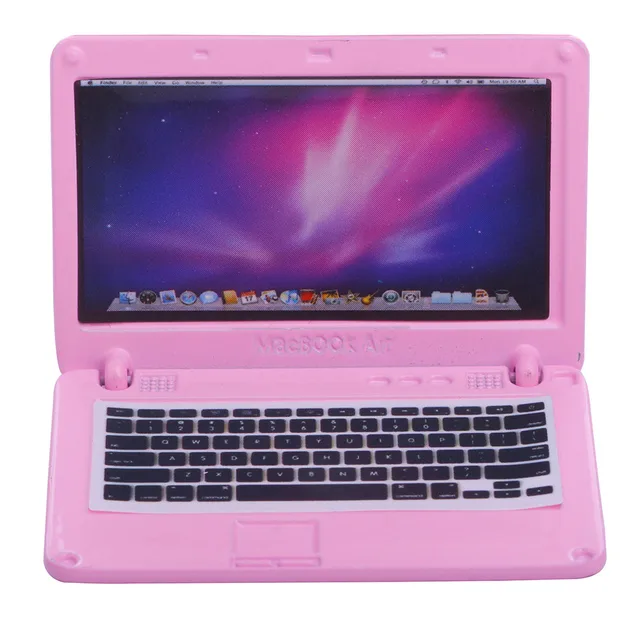 Pink Laptop for American Girl Dolls 18 Inch Doll Laptop for American Girl Dolls -in Dolls from