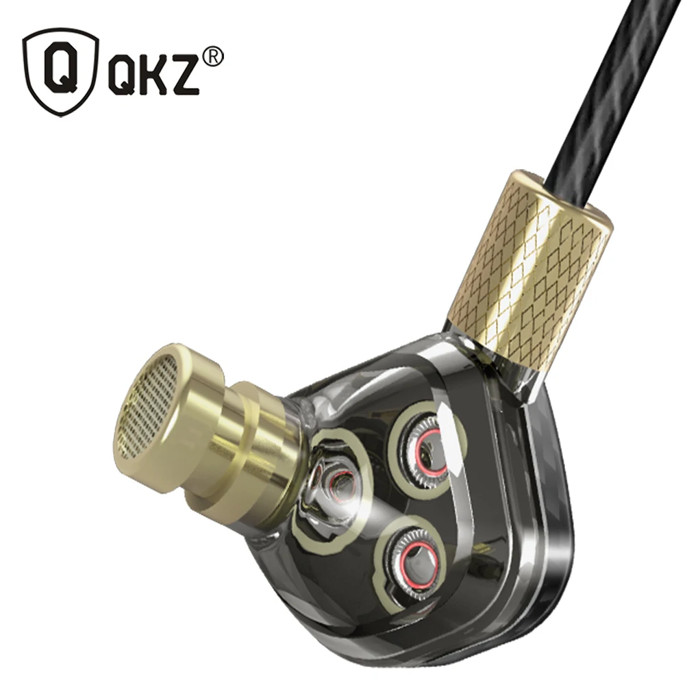 QKZ KD6 Earphone 6 Units Balanced Armature BA Drivers In-Ear Monitor Noise Cancelling Custom Earphone fone de ouvido auriculares