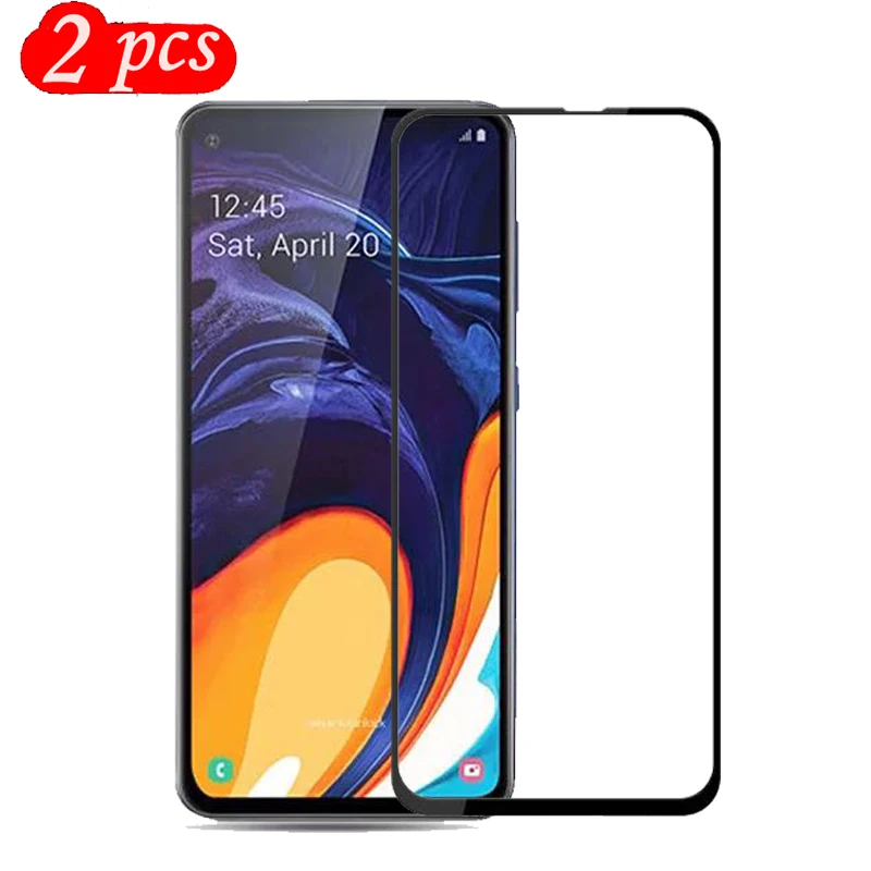 2 упаковки закаленное стекло для Samsung Galaxy A60 защита экрана 9H на телефон защитное |