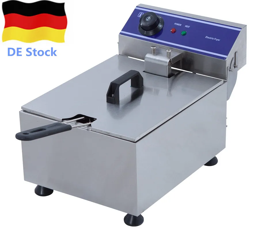 

New 3KW Electric Deep Fryer Multifunctional Household Commercial Stainless Steel Grill Frying Pan French Fries Machine
