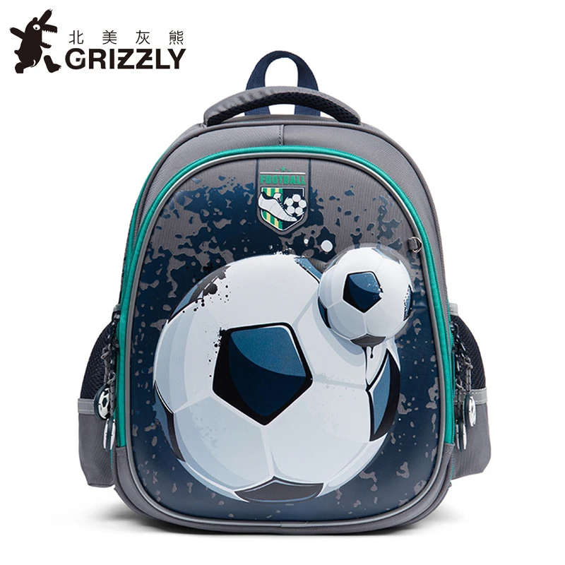 Детские рюкзаки GRIZZLY с милым рисунком детские школьные сумки для мальчиков