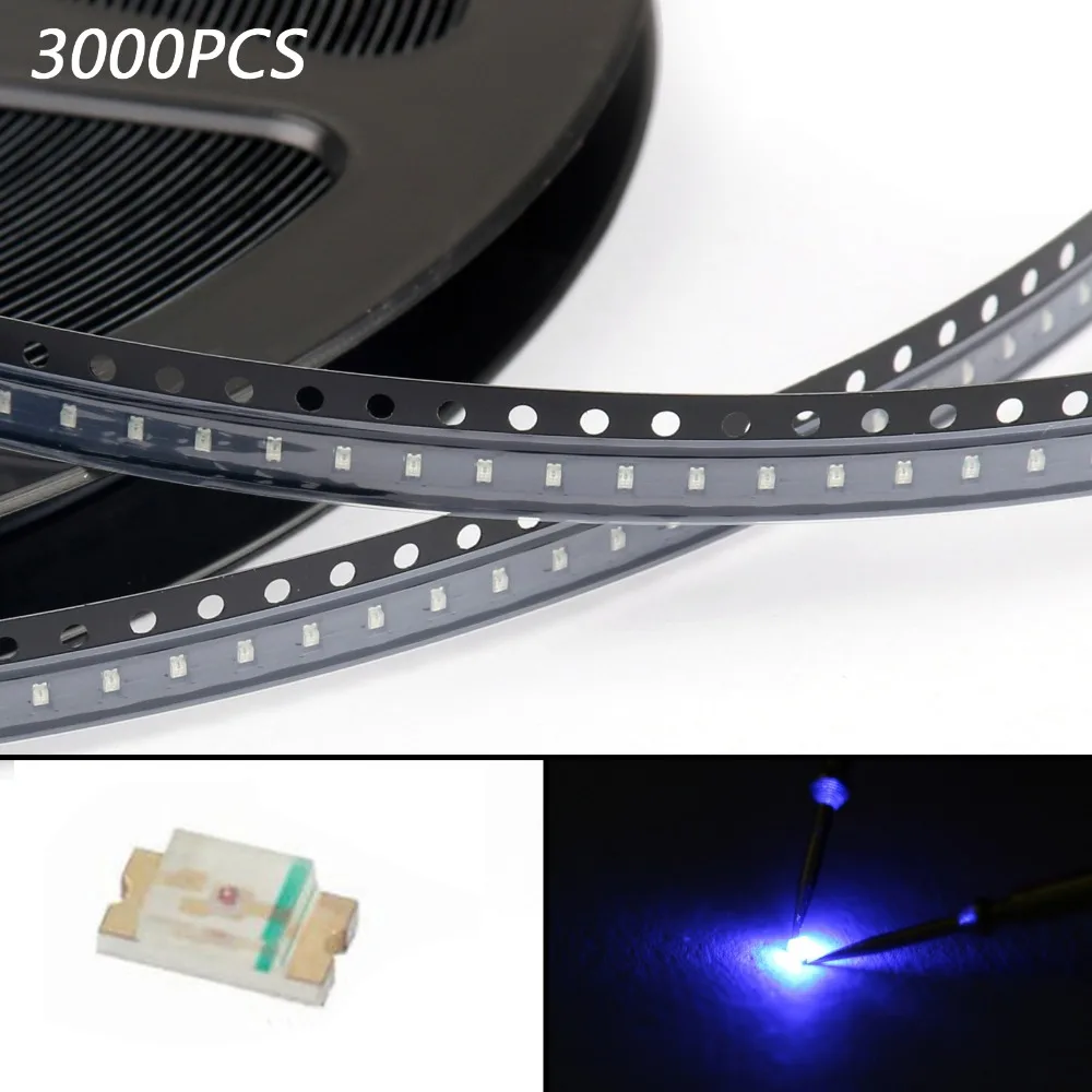 

Areyourshop 0402 LED Red Light SMD SMT Super Bright Light Emitting Diodes Strip 3000pcs