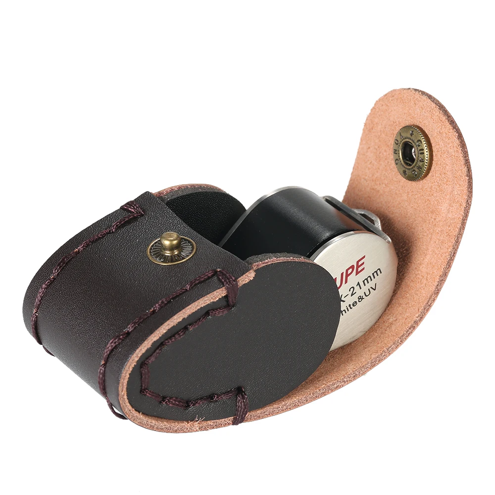 

30X Illuminated Magnifier Handheld LED Jeweler Loupe Triplet Magnifying Glass + Battery Screwdriver + Leather Case+ Gift Box