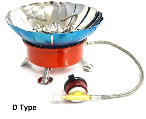 Comprar Estufa a prueba de viento cocina utensilios de cocina quemadores de Gas para Camping Picnic Cocina Barbacoa con tubo extendido 3 tipos CL045