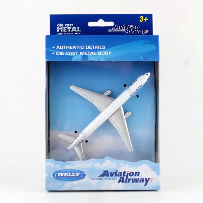 

Welly DieCast Toy Model/Simulation Cargo Transport Aircraft Airplane/Boeing 757/Educational Collection/Gift For Children