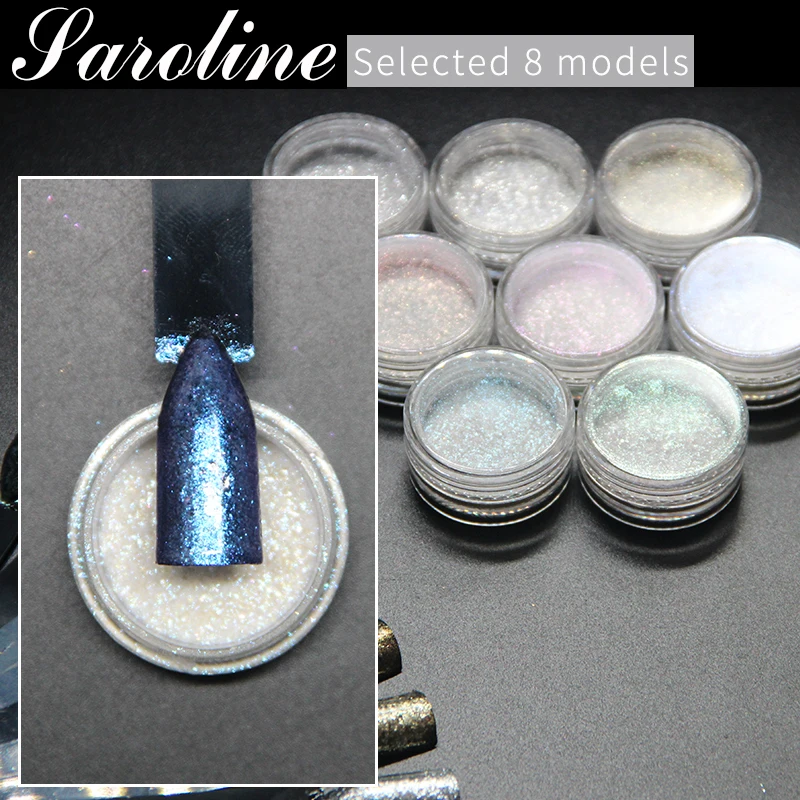 

Sarness Super Fine Irregular Holographic Glitter Powder Nail Colorful Flakes Manicure Nail SequinsRainbow Galaxy Paillette
