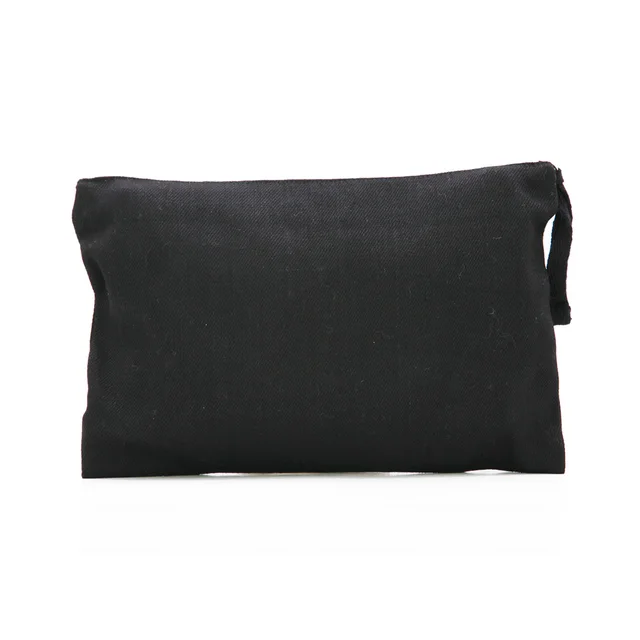 Oivefeet Lg0097 Black Cotton Canvas Cosmetic Bag Women Makeup Oivefeet Lg0097 Black Cotton Canvas Cosmetic Bag Women Makeup Travel Organizer Custom Accept