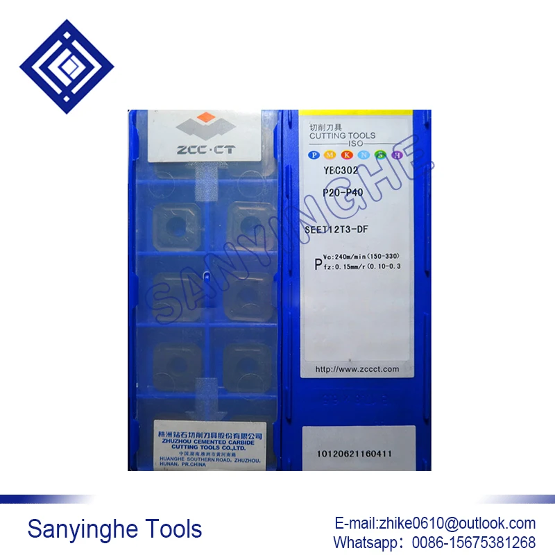 

10pcs/lots YBC302 SEET12T3-DF cnc carbide milling insert