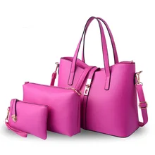 Designer Gorgeous Women Large font b Handbag b font Three Piece Suit Composite Bag Ladies Sweet