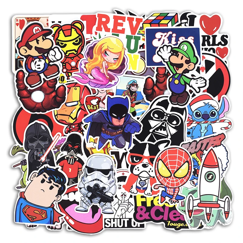 Hot 100 Pcs Mixed Stickers For Luggage Laptop Decal Toys Bike Car Motorcycle Phone Snowboard Funny Doodle Cool Diy Sticker huismerk kopen in de aanbieding Hot 100 Pcs Mixed Stickers For Luggage Laptop Decal Toys Bike Car Motorcycle Phone Snowboard Funny Doodle Cool Diy Sticker huismerk kopen in de aanbieding