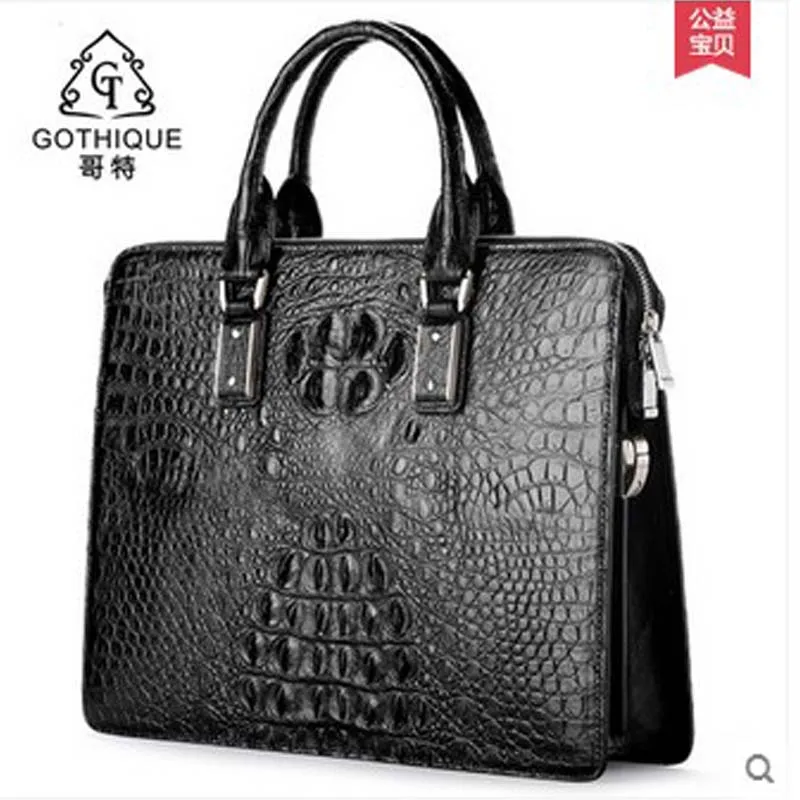 

gete 2019 new hot free shipping crocodile leather man bag men clutche Thailand business man bag briefcase men bag handbag