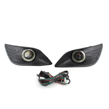 

1pair Front Bumper Fog Light Cover Grille Convex mirror Fog Light Lamp Set Fit for ford focus 2009-2014 High Quality