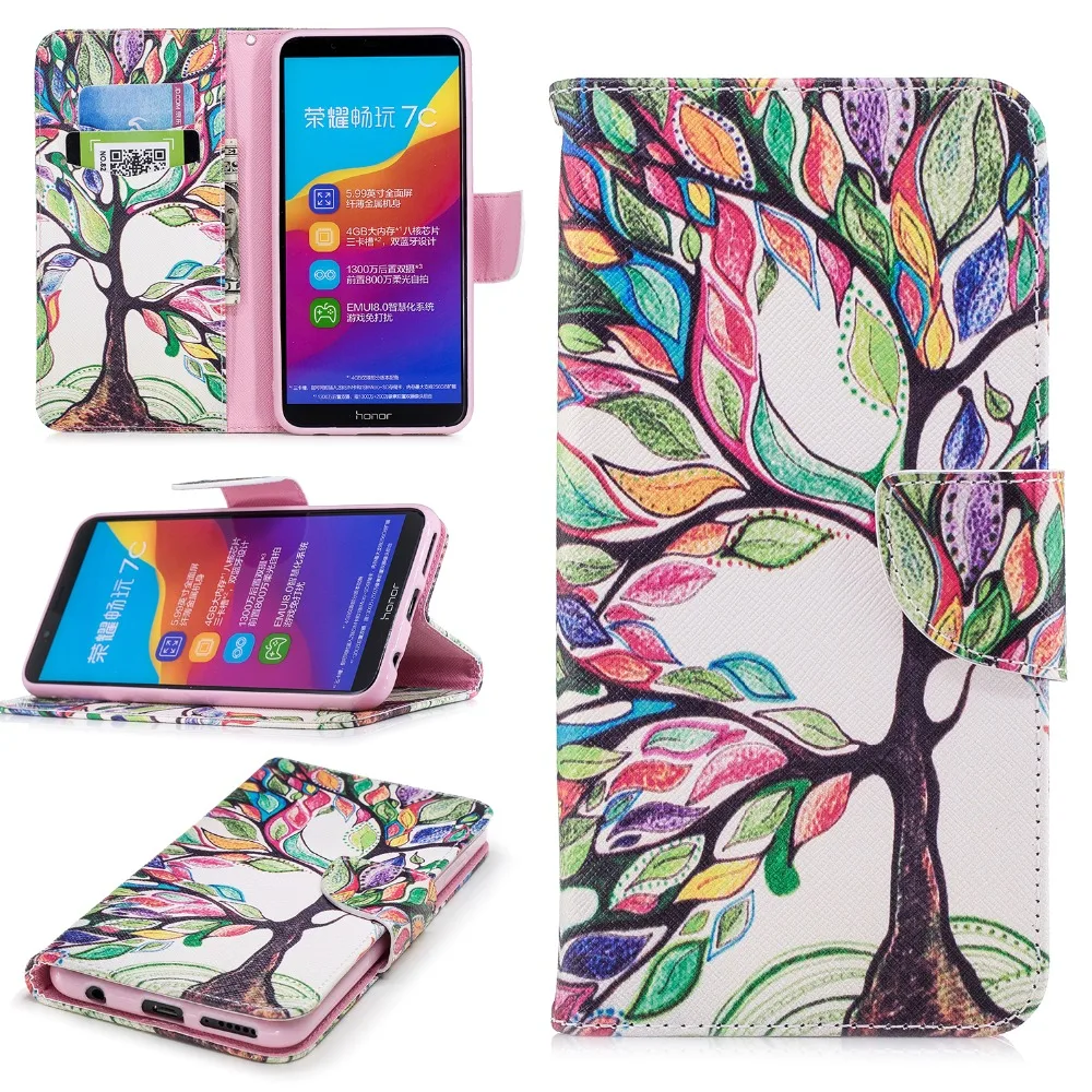 Милый чехол с медведем и бабочкой для Huawei Honor 7C Y7 2018 6C 8C Nova 2i 3i Mate 10 20 Lite P9 mini Case Etui