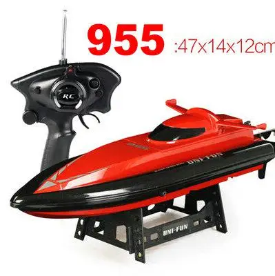 Супер высокая скорость Электрические игрушечные лодки дистанционное управление RC лодка RC корабль 955 Vs 956 - Цвет: 955 Red