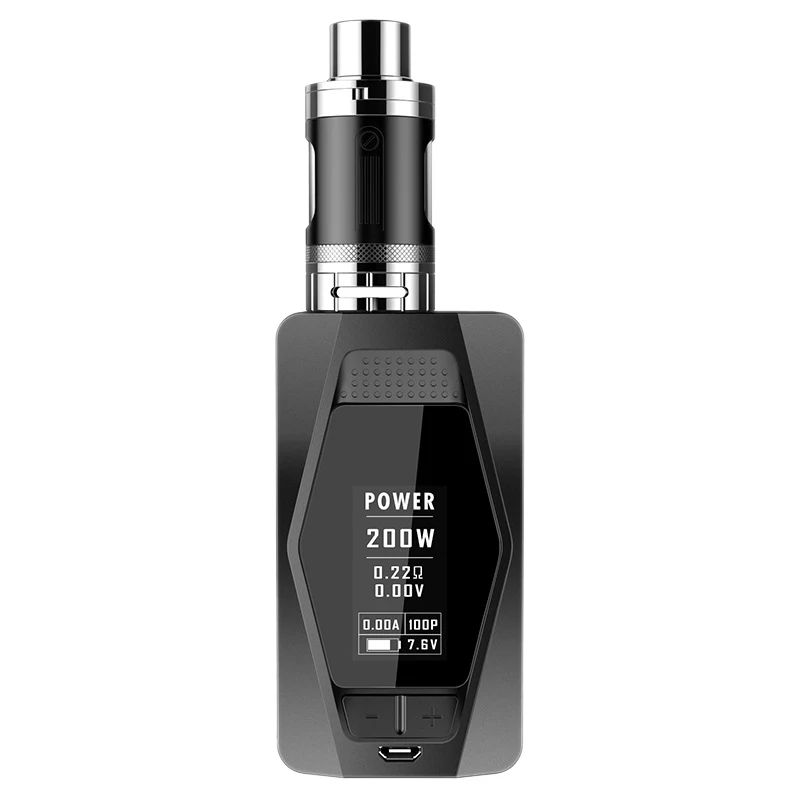 

220W Vape Kit With 4Ml Atomizer Tank Electronic Cigarette 220W Vape Box Mod Hw4 Coil Head Electronic Cigarette Vaporizer