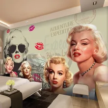 Европейский стиль Модные женские обои постер спальня красота магазин фон Водонепроницаемая настенная ткань KTV столовая 3 D Декор