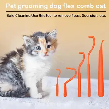

2PCS/5PCS Cat Dog Pet Tick Remover Set Lice Twister Hook Tool Pet Dog Cat Horse Human Tick Remover Tweezers Picker Fleas Comb