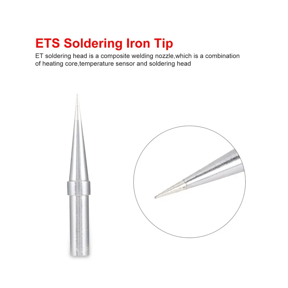 2 шт. ET наконечники для паяльника ETS сварочные инструменты ETS паяльный наконечник для паяльной станции Weller WES50/WES51/WESD51 быстрый нагрев