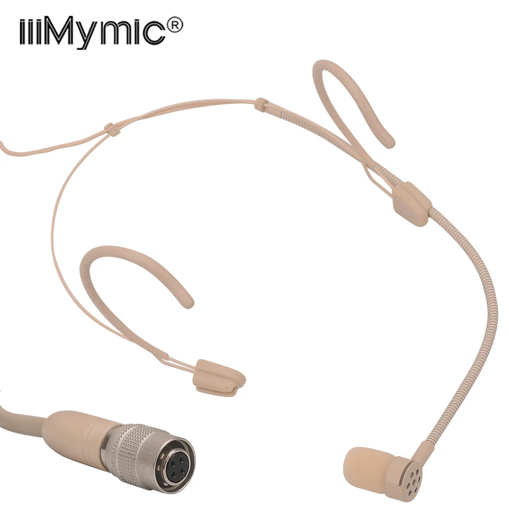 

Perfect for Singing Concert !! PRO Headset Microphone Mini 4Pin Cardioid Condenser Mic for Audio Technica Wireless Bodypack