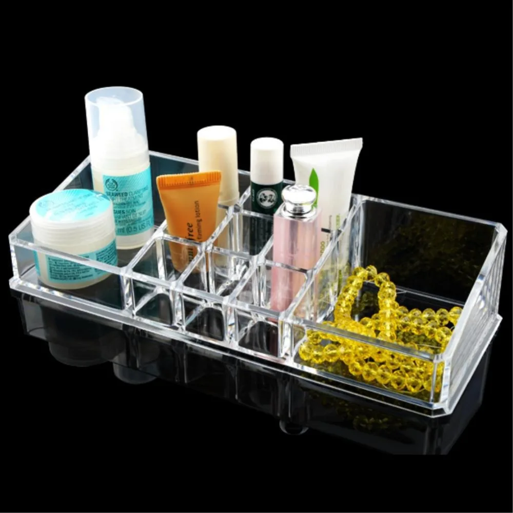 Lipstick Acrylic Clear Make Up Desk Cosmetic Organiser Display Stand