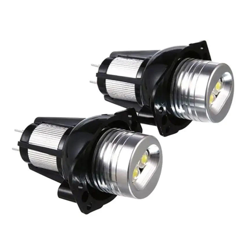 Car Light 2 PCS E90 Angel Eyes Halo Ring LED Light 6W Marker Bulb Xenon White for BMW F16