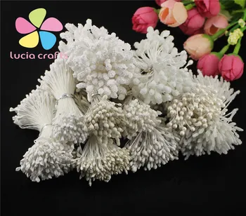 

Random 900pcs 1-5mm white/cream color 11 styles flower floral stamen cake decoration DIY Double heads stamens D0504