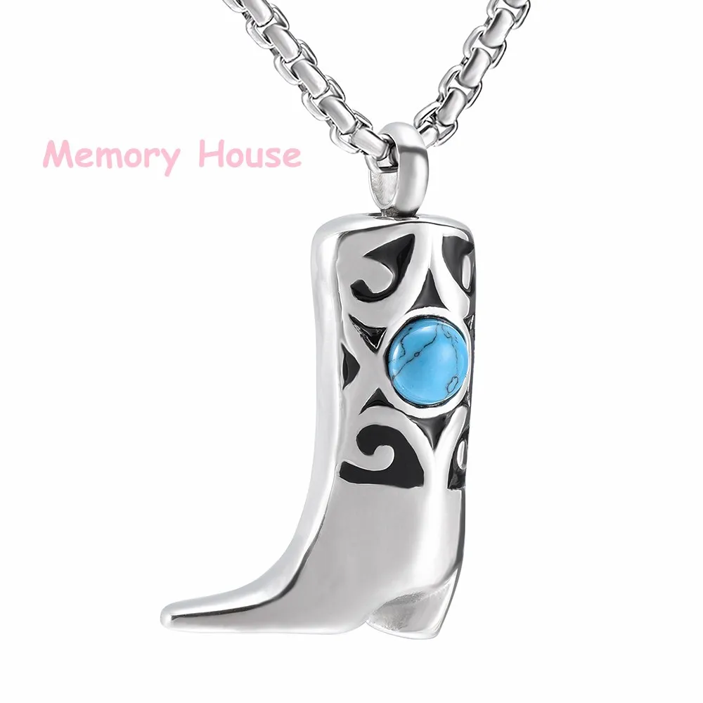 Cowboy boot 2024 urn necklace