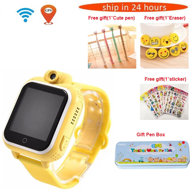 TWOX JM13 Q730 3g Смарт-часы для детей Детское отслеживающее устройство GPS Смарт-часы с камерой для IOS Android PK Q60 Q80 Q90 Детские умные часы - Цвет: yellow package 2