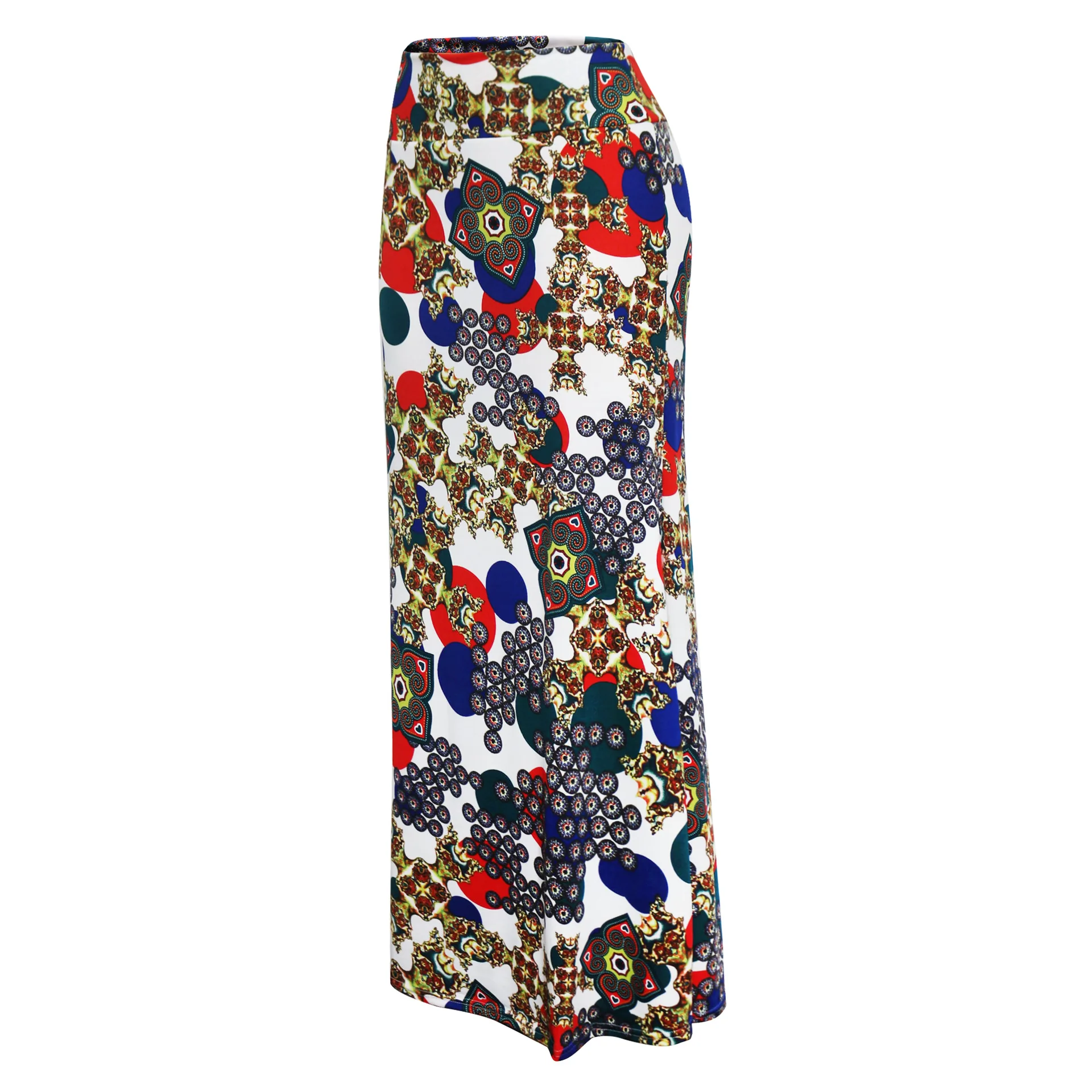 HAOOHU Женская Длинная пляжная юбка, африканская юбка с принтом, европейский стиль, узкая посылка, длинные юбки