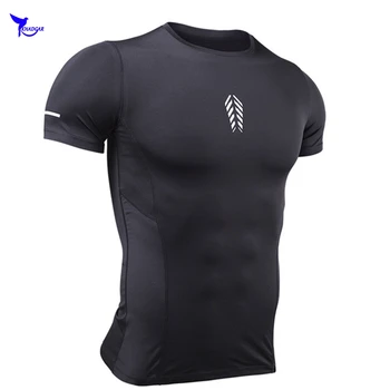 

Dry Fit 2019 New Mens Sports T-shirt Short Sleeve Running Shirts Outdoor Jogging Tops Fitness Gym Training Uniform Sportswear