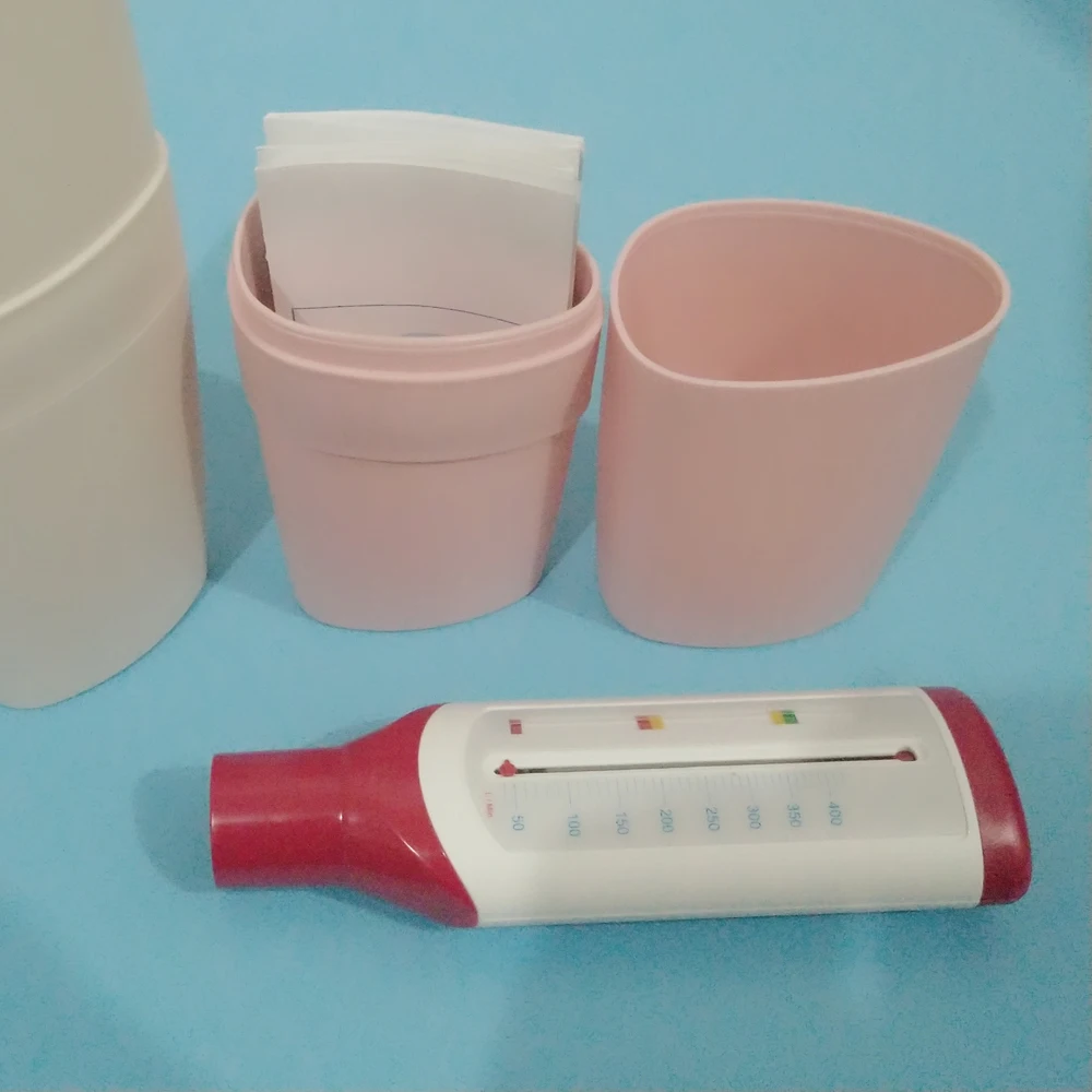 Medidor de Velocidade de Pico Medidor de Pico de Fluxo Expiratório para Monitoramento de Função Espirômetro Portátil Pulmonar Respiração Adulto - Crianças 24 High Quality Beleza e saúde