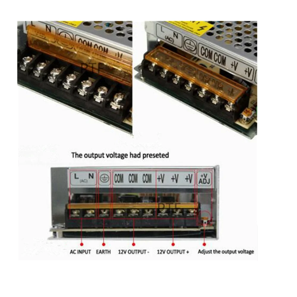 DC12V 1A 2A 3A 5A 8.5A 10A 15A 20A 30A светильник ing трансформаторы светодиодный драйвер Мощность адаптер для Светодиодные ленты светильник переключатель Питание