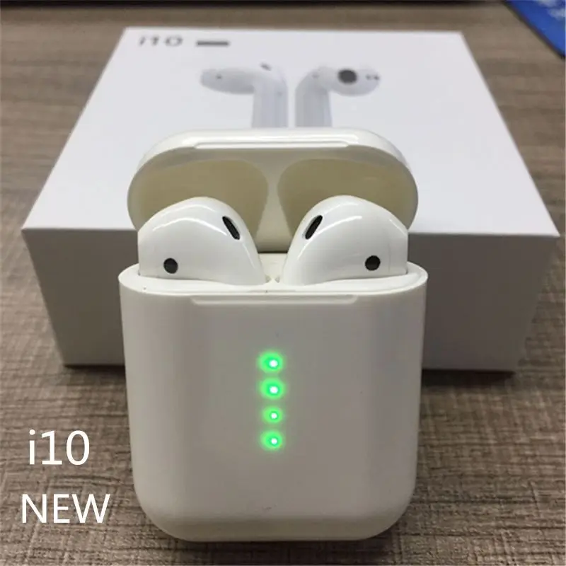 

Genuine New i10 TWS Double Mini Wireless Bluetooth Earphone Earbuds With Charging Box Mic For Iphone7,8,X Samsung Android Xiaomi