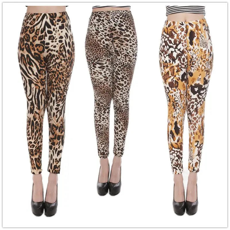 Wild Sexy! Women Leopard Leggings New Print Black White