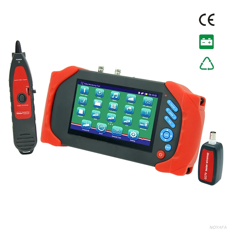 

7 inch multifunction CVI TVI IP AHD Camera testers CCTV monitor With wire locator function