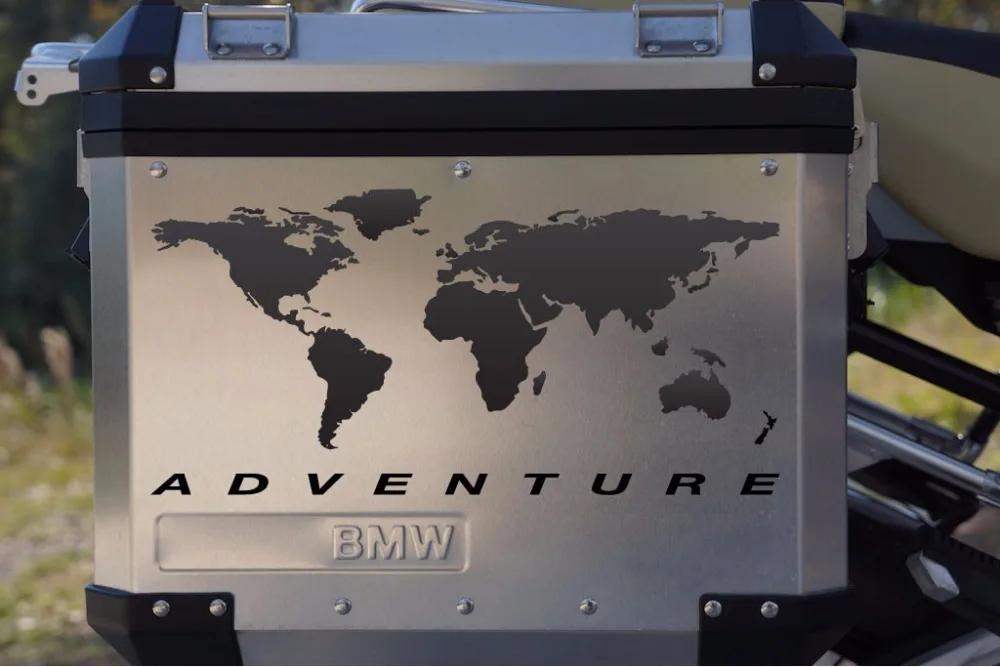 Наклейка на мотоцикл &quotМир Приключений&quot для Touratech Pannier|motorcycle decals|adventure decaldecals for