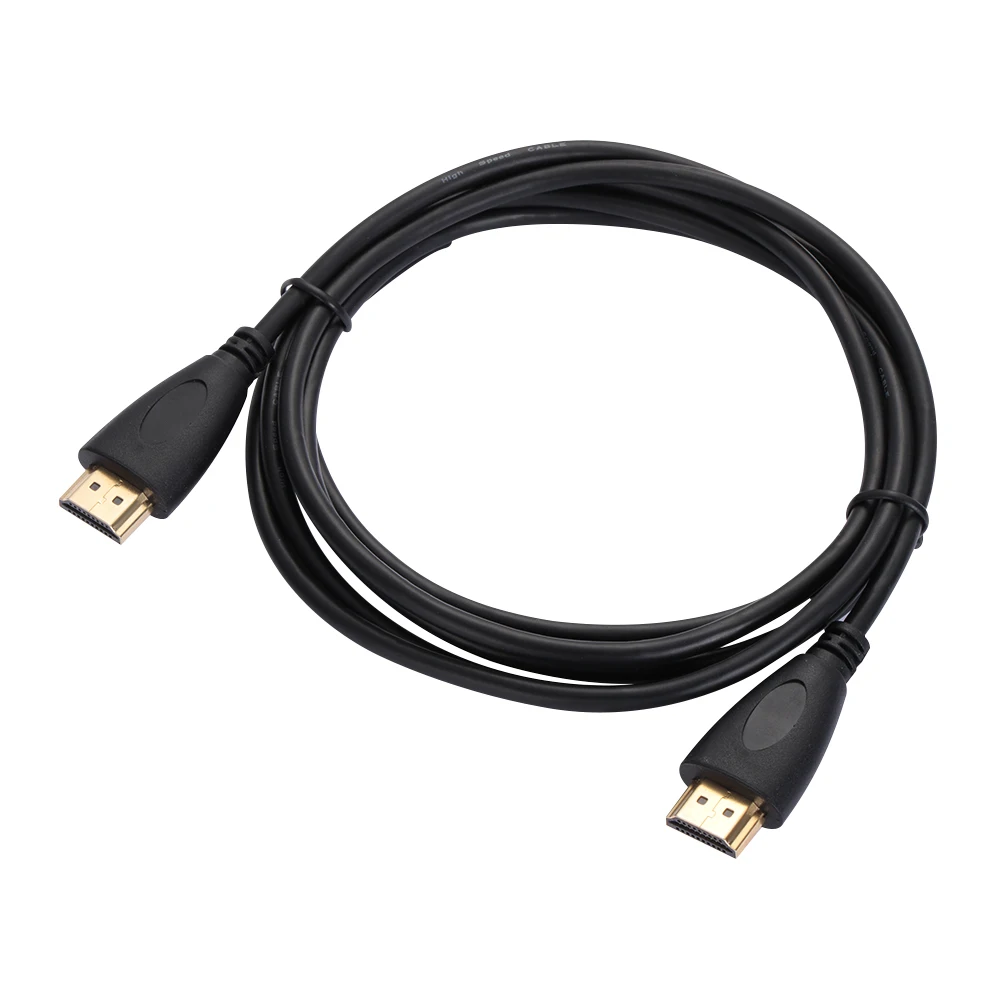 Новое поступление Премиум HDMI кабель золото высокоскоростной HD tv Ultra 2160 p 4 K 3D 0,5 M до 5 M домашний аудио тв видео Премиум кабель прочный - Цвет: Черный