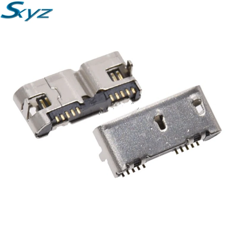 Micro USB 3.0 B Тип DIP гнездо DIP2 10pin разъем для мобильного жестких дисков данных