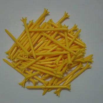 

100Pcs 83mm Plastic Claw Shape Golf Tees Yellow