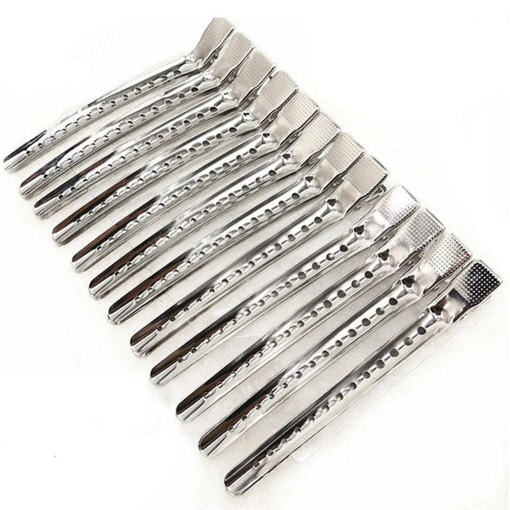 font b Hair b font Salon Silver 12PCS pack font b Hair b font Clips