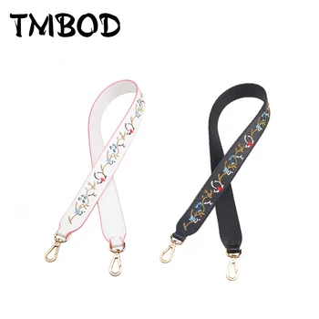 

New 2019 Interchangeable Lengthened 105 cm PU Leather Shoulder Strap Embroidery Strap You Famous Brand Lady Strap Belts j032