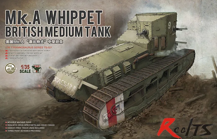 Meng МОДЕЛЬ TS-021 1/35 Британский средний танк Mk. A Whippet