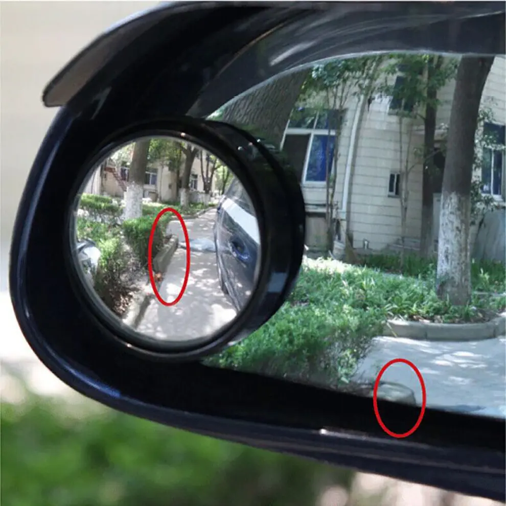 

Auto Car-styling Fit Car Small Round Mirror Blind Spots Rearview Reverse Auxiliary Lens Wide-angle Lens