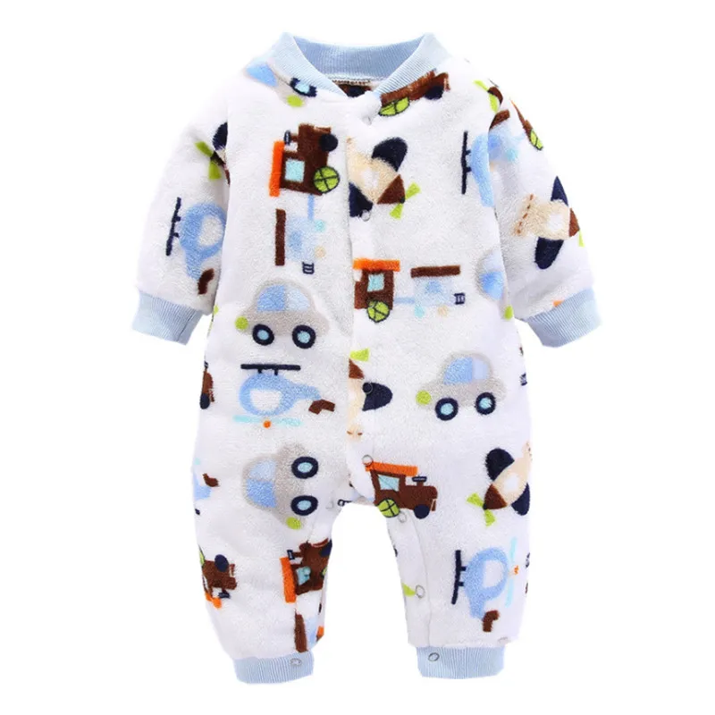 

Winter Baby Boys Girls Clothes Coral Fleece Warm Infant Overall Toddler Jumpsuit New Born Costume Newborn Baby Rompers One Piece