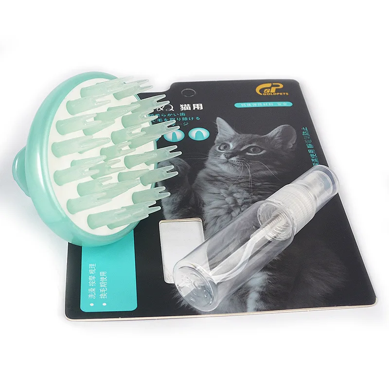 

Pets Dogs Cats Cleaning Hair Remover Brush Dog Massager Grooming Comb Pet Washing Hair Brush Open knot massage brush 8Z20