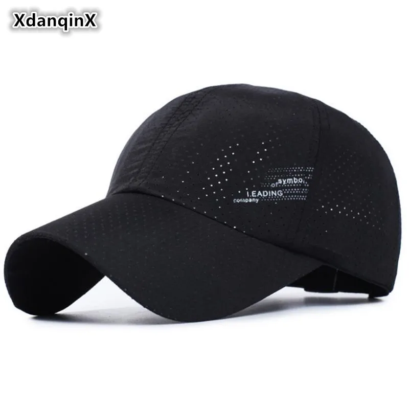 XdanqinX летняя ультратонкая дышащая Бейсболка унисекс Простой Регулируемый размер