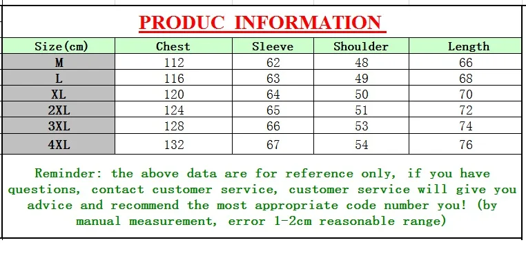 size table