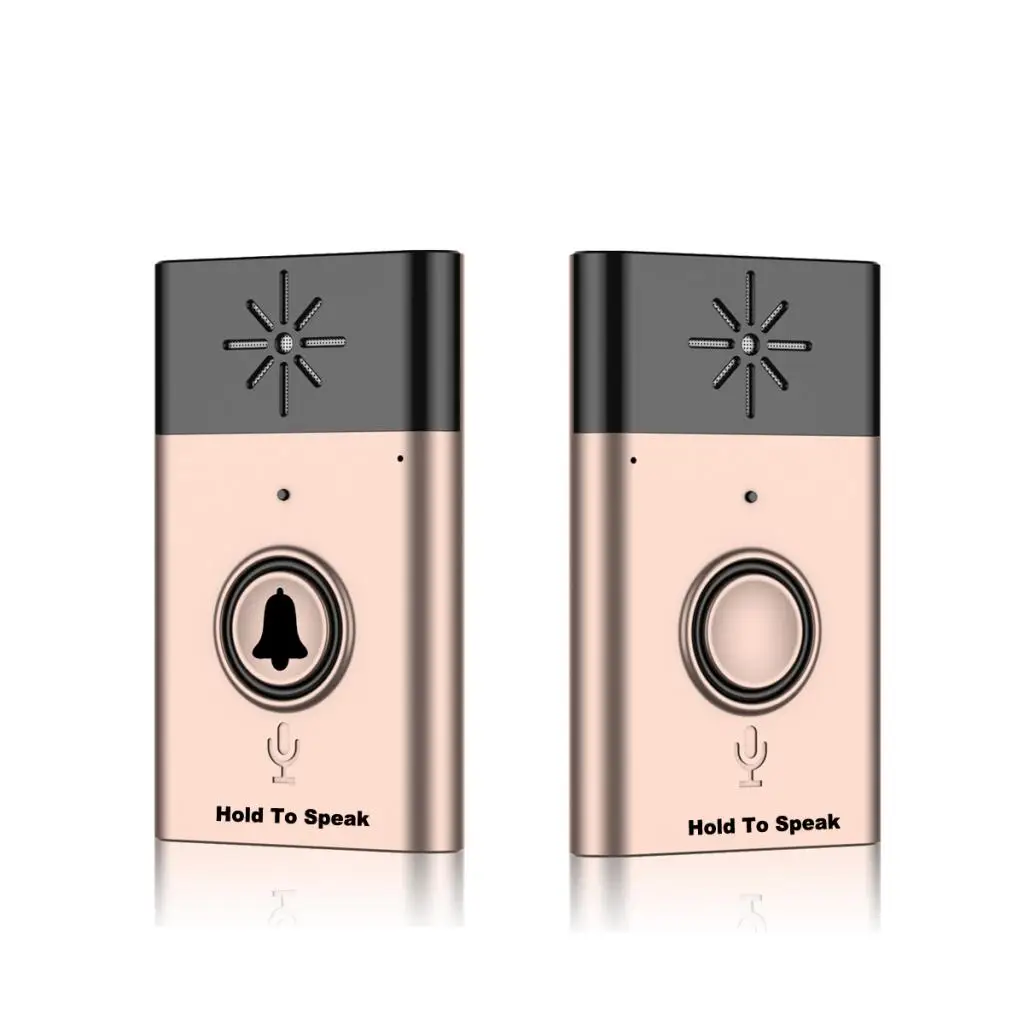 300m Range Wireless Doorbell Golden Door Chime Song with Sound Voice Intercom